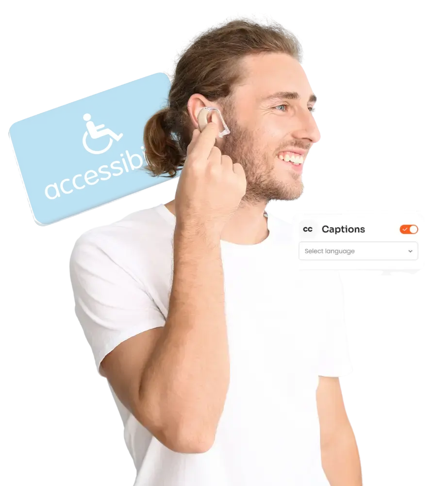 EAA - Man with hearing Aid